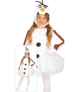 DISFRAZ DE MUÑECO DE NIEVE NIÑA
