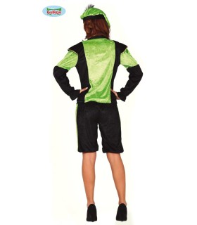 DISFRAZ DE PAJE ADULTA VERDE