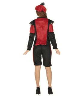 DISFRAZ DE PAJE ADULTA ROJA