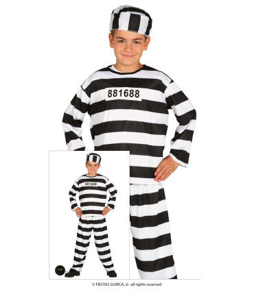 DISFRAZ DE PRISIONERO INFANTIL
