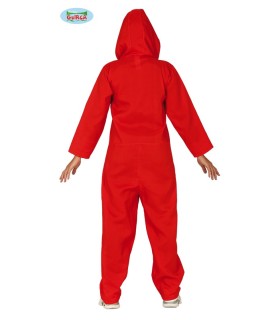Disfraz de Convicto Rojo Mujer