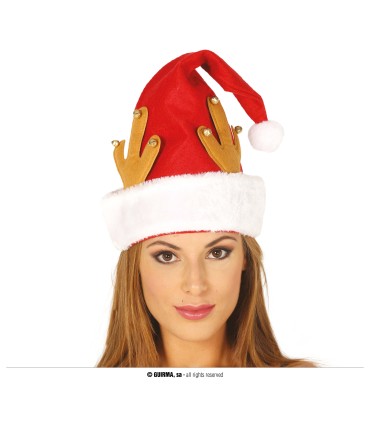 GORRO NOEL CON CUERNOS