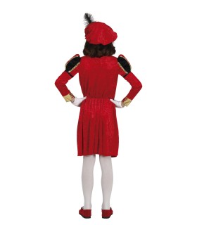 PAJE NIÑA ROJO Y DORADO