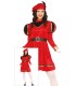 DISFRAZ DE PAJE ROJO MUJER
