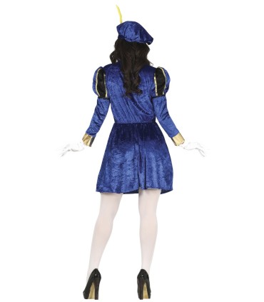 DISFRAZ DE PAJE AZUL MUJER