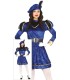 DISFRAZ DE PAJE AZUL MUJER