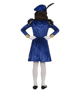 PAJE NIÑA AZUL Y DORADO