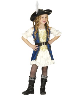 DISFRAZ DE CAPITANA PIRATA INFANTIL
