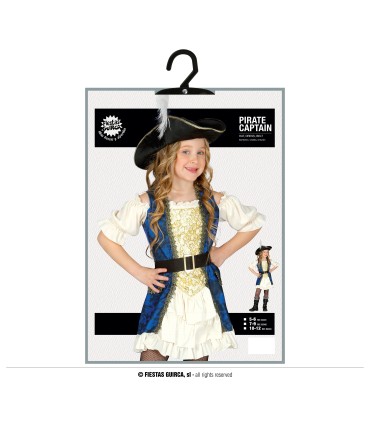 DISFRAZ DE CAPITANA PIRATA INFANTIL