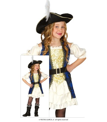 DISFRAZ DE CAPITANA PIRATA INFANTIL
