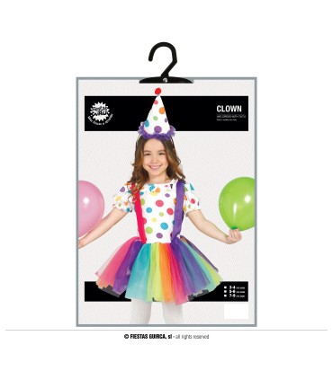 DISFRAZ DE PAYASITA INFANTIL