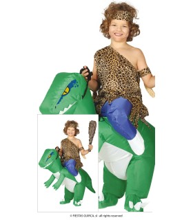 DISFRAZ DE DINOSAURIO HINCHABLE INFANTIL TALLA 7 9 AÑOS