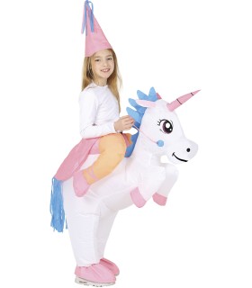 DISFRAZ DE UNICORNIO HINCHABLE INFANTIL TALLA 7 9 AÑOS