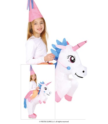 DISFRAZ DE UNICORNIO HINCHABLE INFANTIL TALLA 7 9 AÑOS