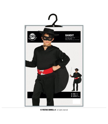 DISFRAZ DE BANDIDO INFANTIL