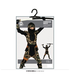 DISFRAZ DE NINJA COMANDO INFANTIL
