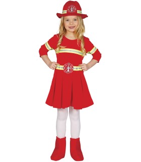 DISFRAZ DE BOMBERA INFANTIL
