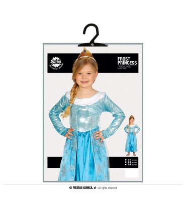 DISFRAZ DE PRINCESA ESCARCHADA INFANTIL
