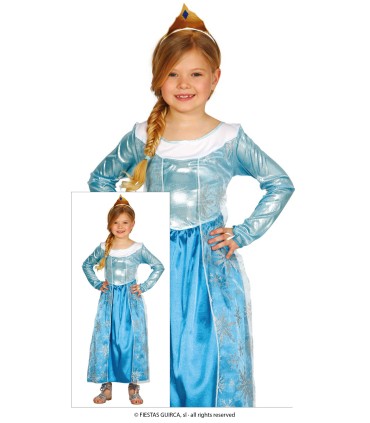 DISFRAZ DE PRINCESA ESCARCHADA INFANTIL