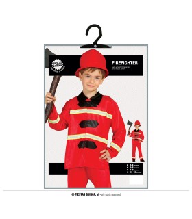 DISFRAZ DE BOMBERO INFANTIL