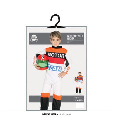 DISFRAZ DE PILOTO MOTOS INFANTIL