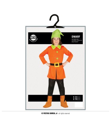 DISFRAZ DE ENANITO INFANTIL