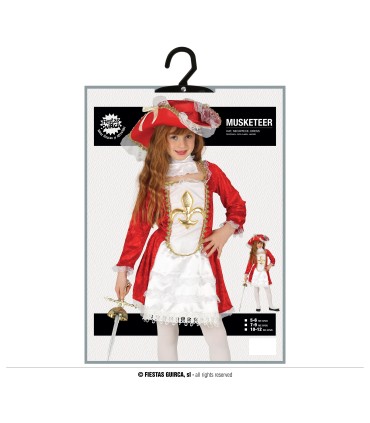 DISFRAZ DE MOSQUETERA INFANTIL