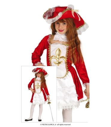 DISFRAZ DE MOSQUETERA INFANTIL