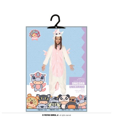 DISFRAZ DE PIJAMA UNICORNIO INFANTIL
