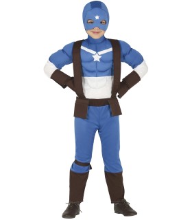 DISFRAZ DE CAPITAN SUPERHEROE INFANTIL