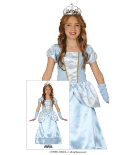 DISFRAZ DE PRINCESA AZUL INFANTIL