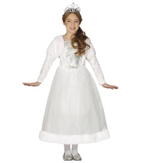 DISFRAZ DE PRINCESA BLANCO INFANTIL