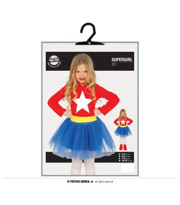 DISFRAZ DE SUPERCHICA INFANTIL