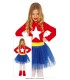 DISFRAZ DE SUPERCHICA INFANTIL