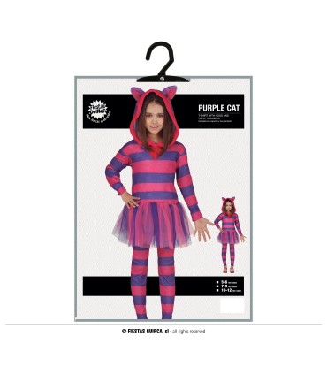 DISFRAZ DE GATO LILA