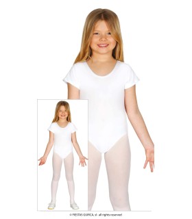 BODY INFANTIL BLANCO SPANDEX