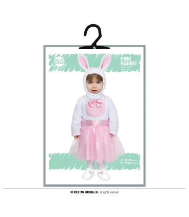DISFRAZ DE CONEJITA ROSA BEBE
