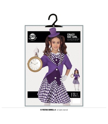 DISFRAZ DE SOMBRERERA NIÑA