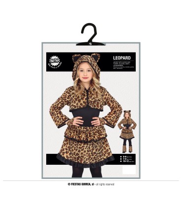 DISFRAZ DE LEOPARDA NIÑA