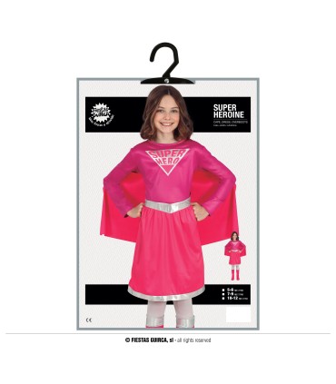DISFRAZ DE SUPER HEROINA INFANTIL