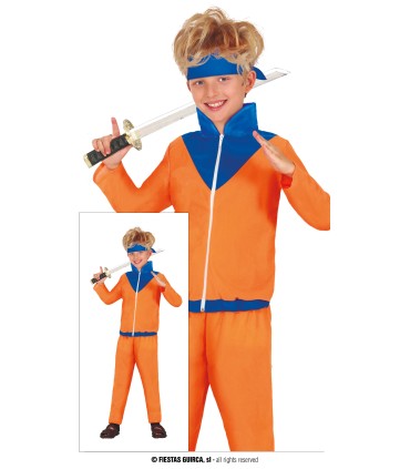 DISFRAZ DE NINJA NARANJA