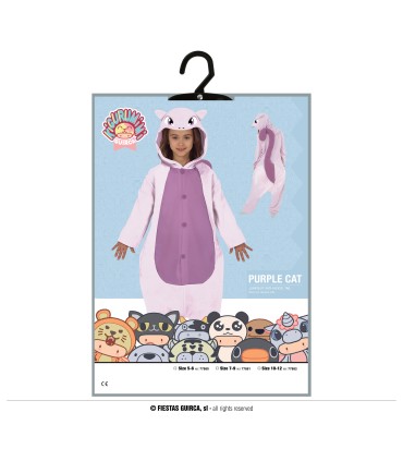 DISFRAZ DE GATO MORADO