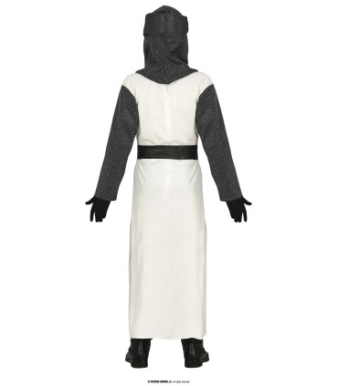 TEMPLARIO BLANCO  CON CRUZ  ROJA