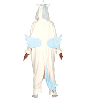 DISFRAZ DE PIJAMA UNICORNIO AZUL ADULTA TALLA L 42-44