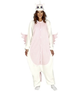 DISFRAZ DE PIJAMA UNICORNIO ROSA ADULTA TALLA L 42-44