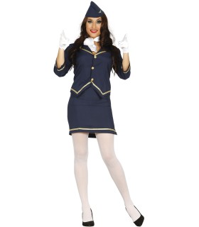 DISFRAZ DE AZAFATA ADULTA