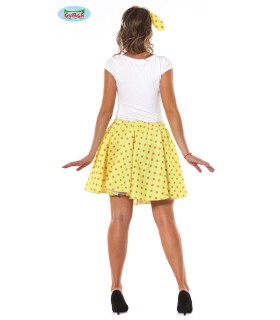 DISFRAZ DE SET PIN UP AMARILLO ADULTA TALLA L 42-44