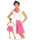 DISFRAZ DE SET PIN UP ROSA ADULTA TALLA L 42-44
