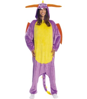 DISFRAZ DE PIJAMA DRAGÓN ADULTA TALLA L 42-44