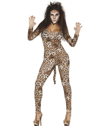 DISFRAZ DE LEOPARDA ADULTA SPANDEX